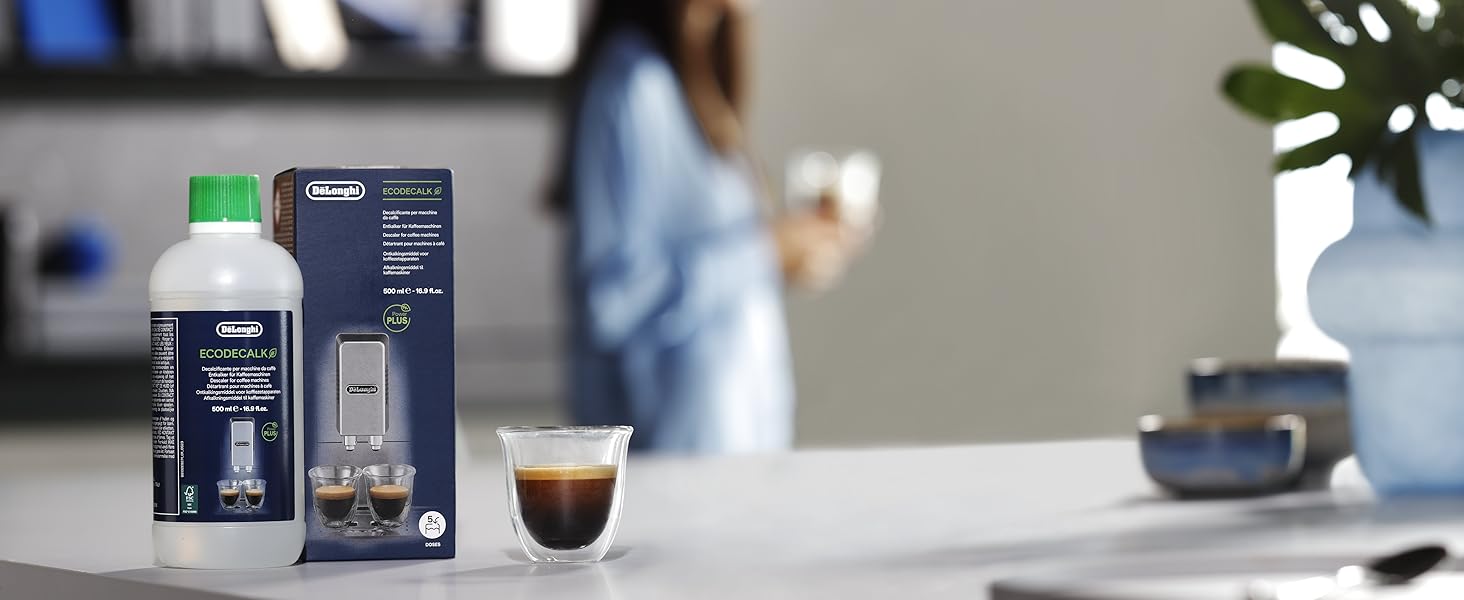 De'Longhi EcoDecalk mit Kaffeemaschinen