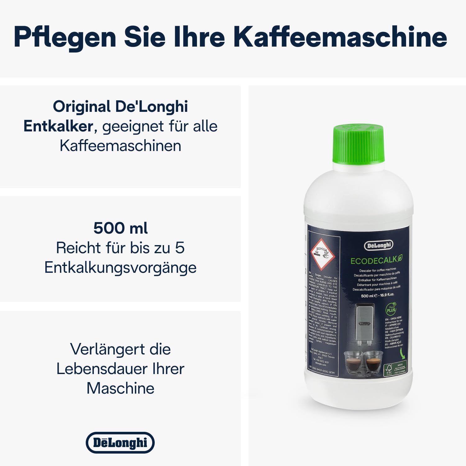 Kaffeemaschine pflegen mit EcoDecalk